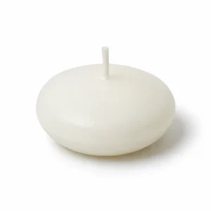 Vela flotante pequeña blanca Ø4,5 cm