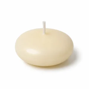 Vela flotante pequeña marfil Ø4,5cm