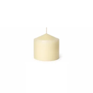 Vela maciza cilíndrica marfil Ø10 x 10 cm