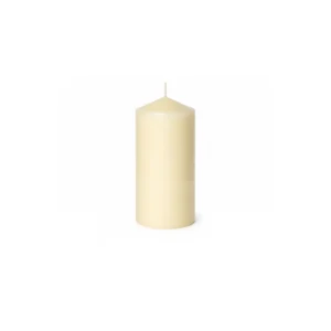 Vela maciza cilíndrica marfil Ø6 x 12 cm