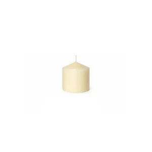 Vela maciza cilíndrica marfil Ø6 x 8 cm